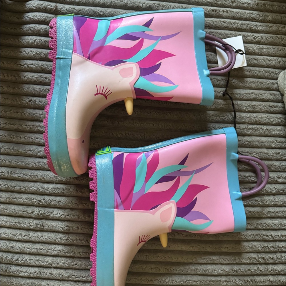 Colorful Unicorn Rain Boots for Women